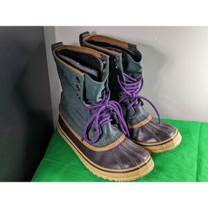 Sorel Premium Snow boots Waterproof Canvas Winter Boots NL1717 Womens US 7